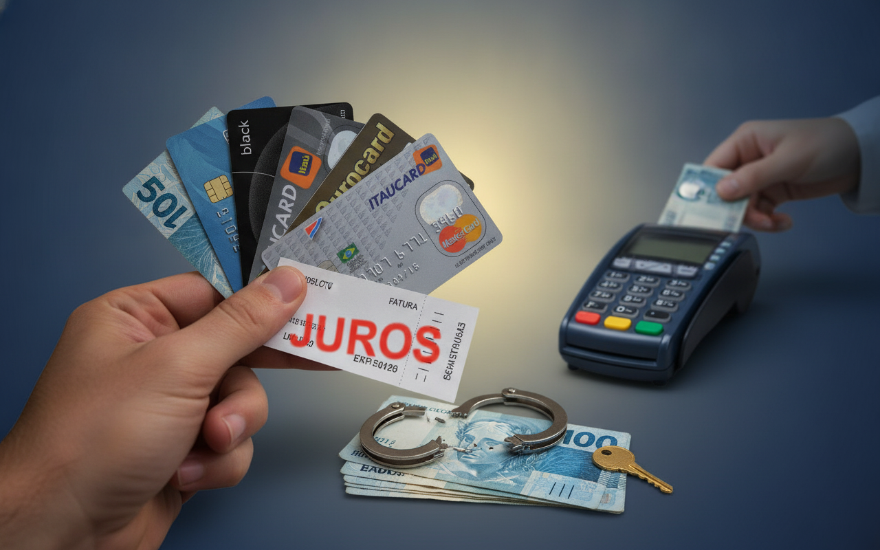 Leia mais sobre o artigo Cansado de juros ABUSIVOS? Descubra o método SECRETO para eliminar suas dívidas de cartão e conquistar sua liberdade financeira AGORA!