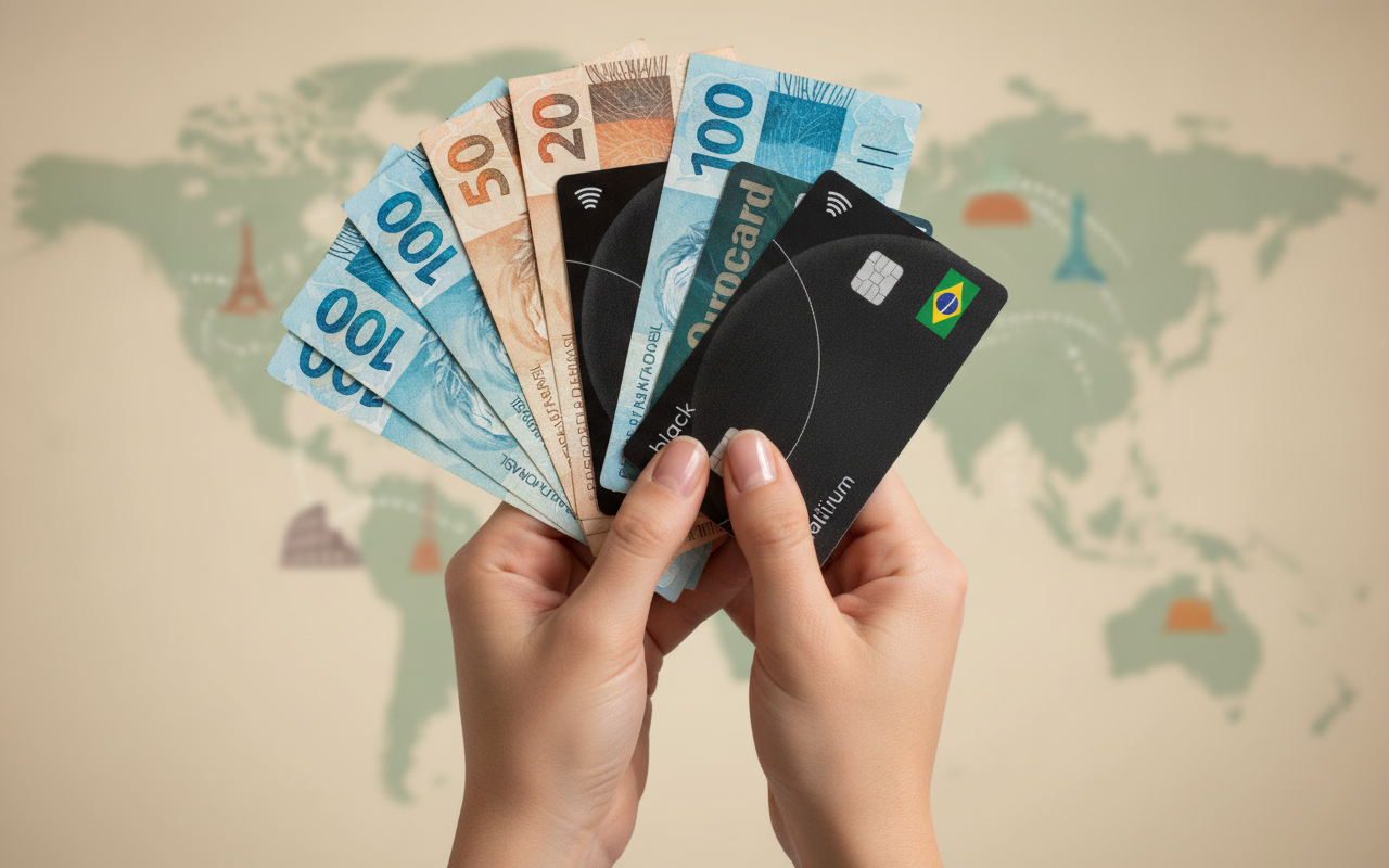 Leia mais sobre o artigo Seu Débito É Crédito Lá Fora! Viaje e Pague Compras no Exterior SEM SUSTOS ou Bloqueios. Desvende AGORA o Truque que Ninguém Contou!